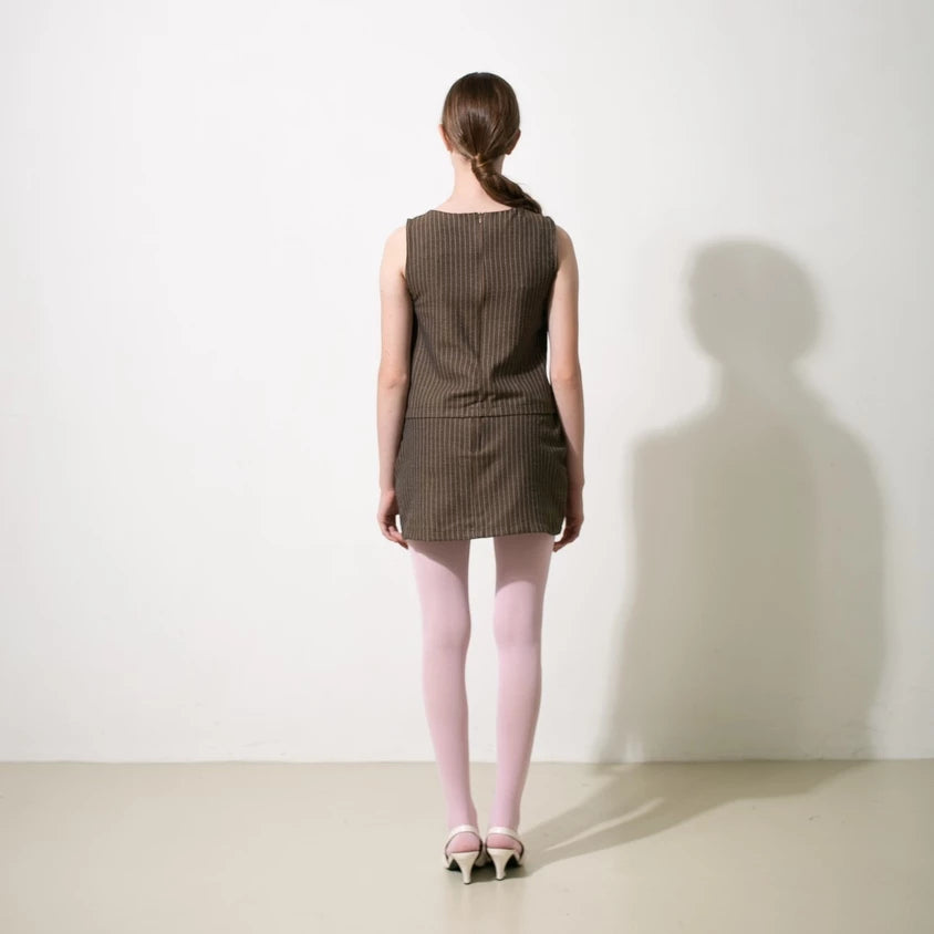Key Sleeveless Top Brown - Tuff Puff