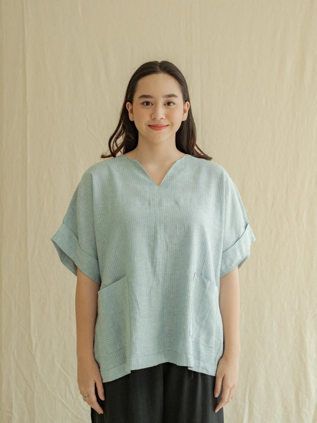 Nala Shirt Salur - Labuan Linen Wear
