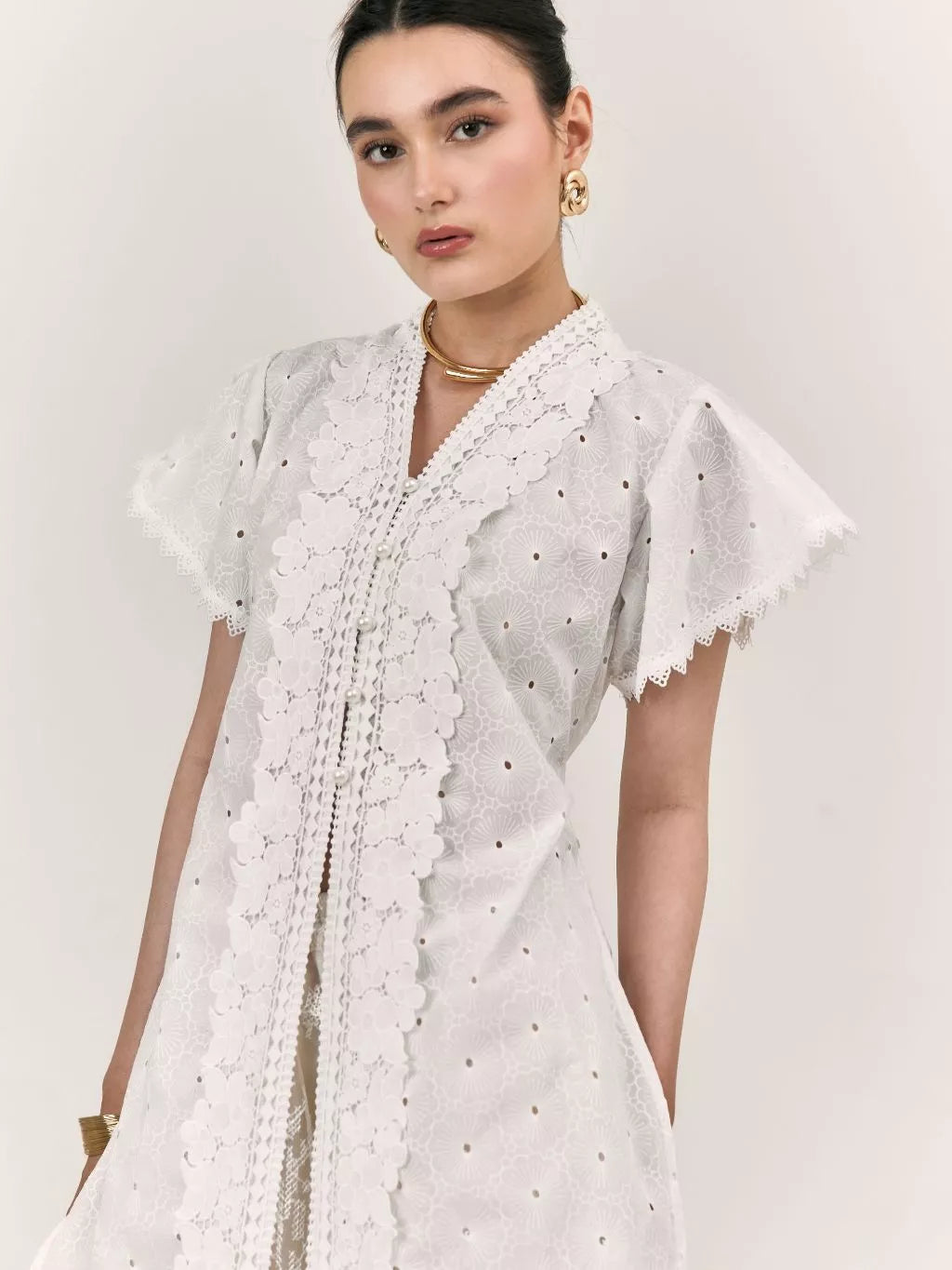 Leina Raya Tunic Broken White - Mine