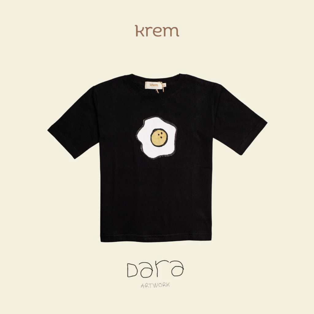 HGL Bambini - Little Artist Tees - Egg - Krem