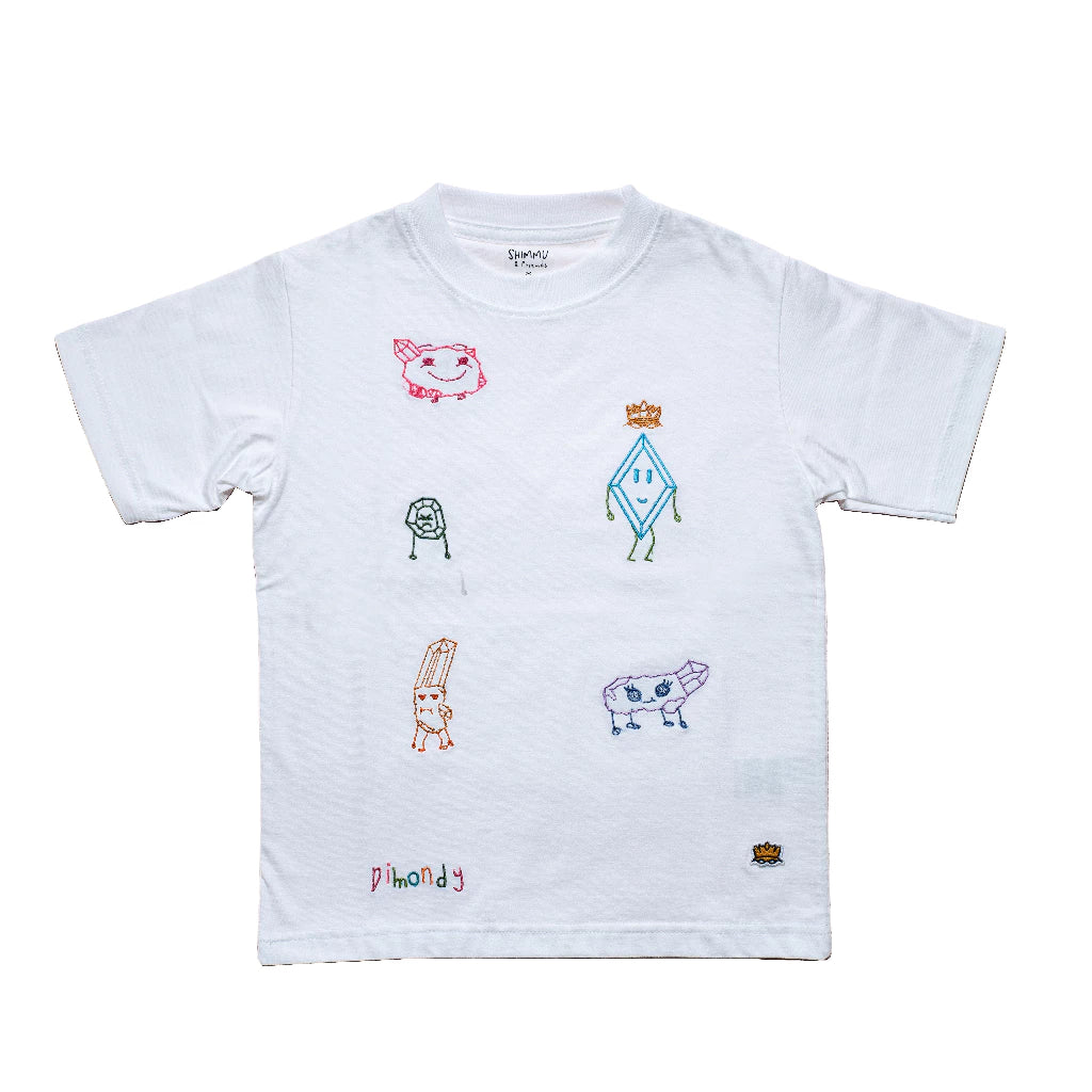 Dimondy Pals Kids T-Shirt - Shimmu And Friends