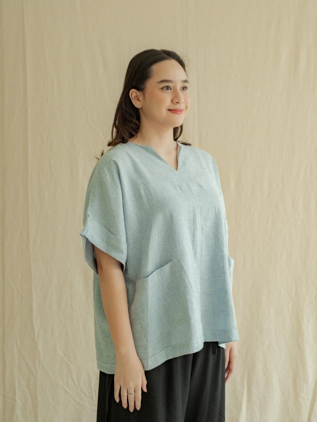 Nala Shirt Salur - Labuan Linen Wear