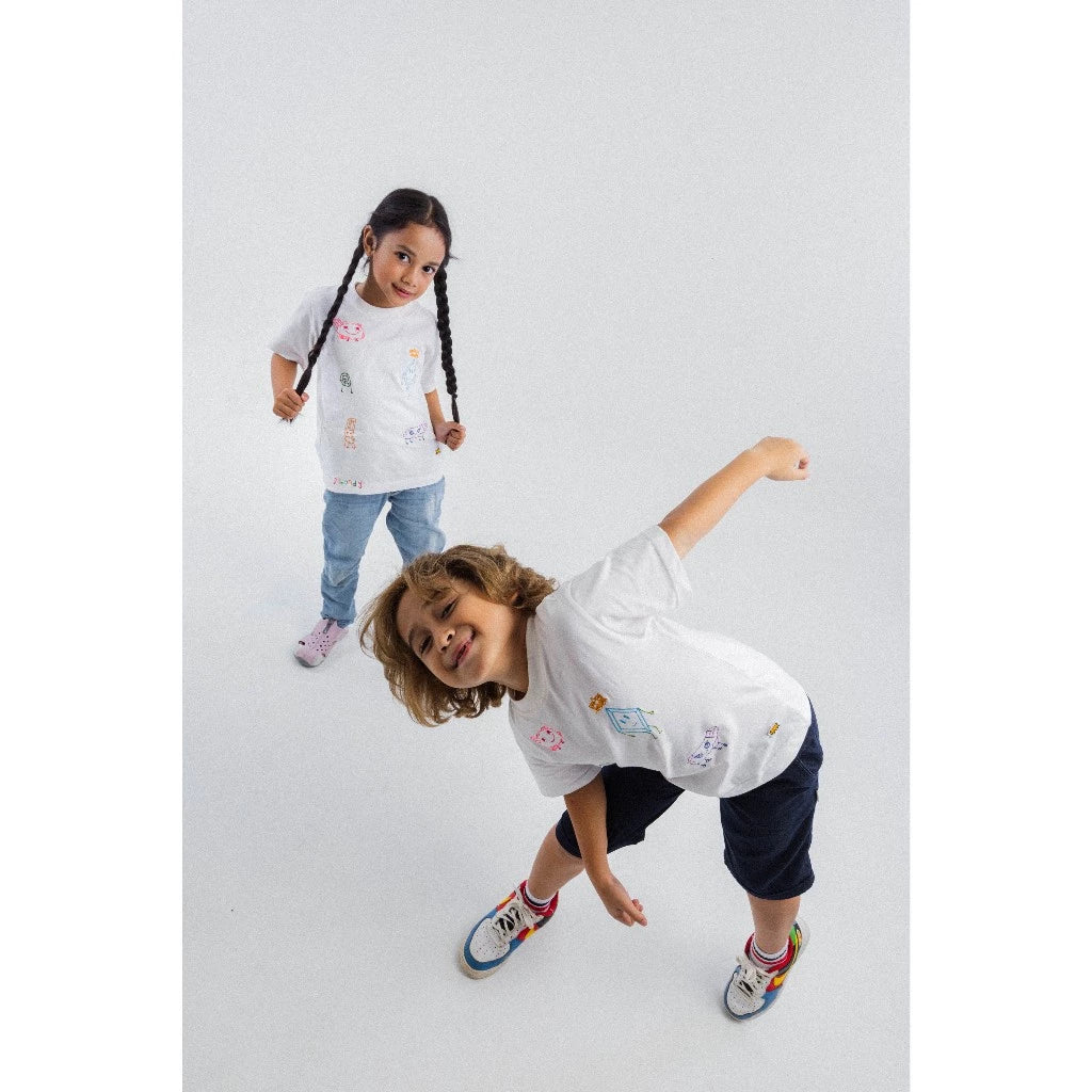 Dimondy Pals Kids T-Shirt - Shimmu And Friends