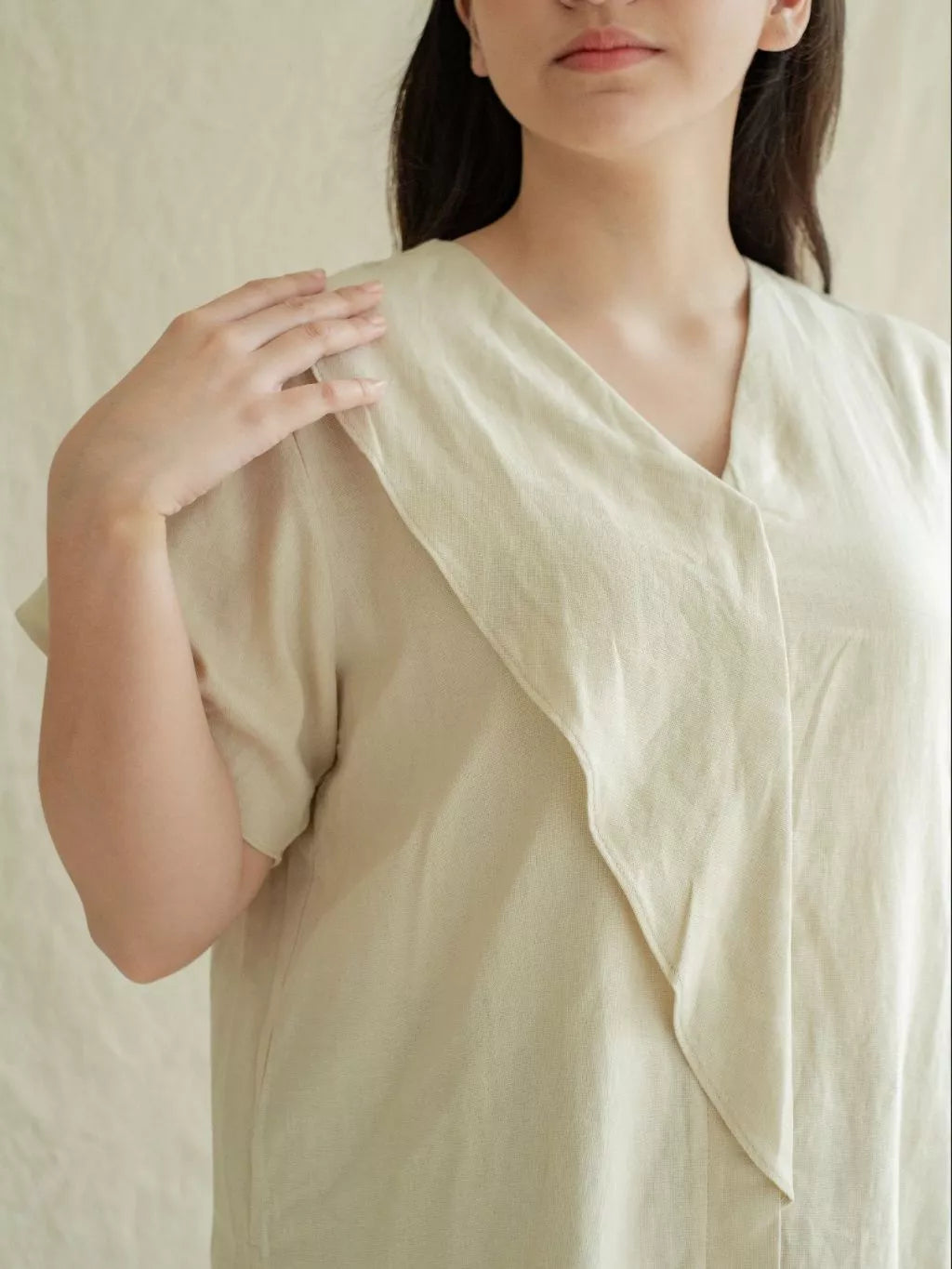Blouse Ombak - Labuan Linen Wear