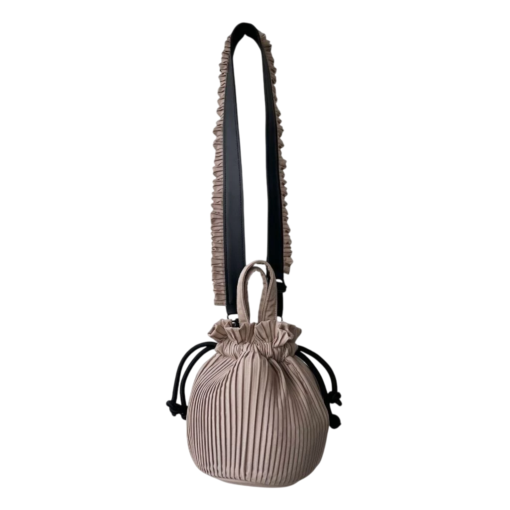 Mini Pleated Bucket Bag - Mannequin Palstic