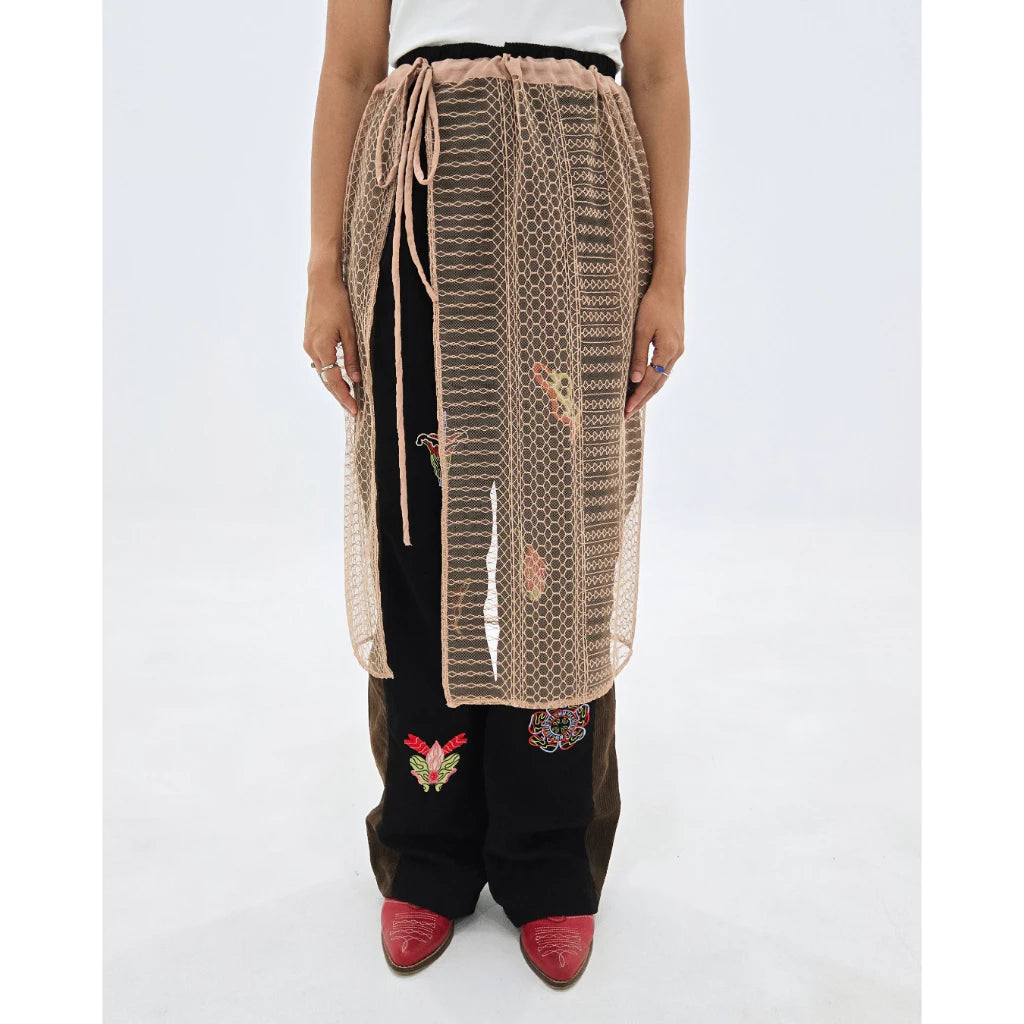 Lily Lace Skirt Brown - Earth Major