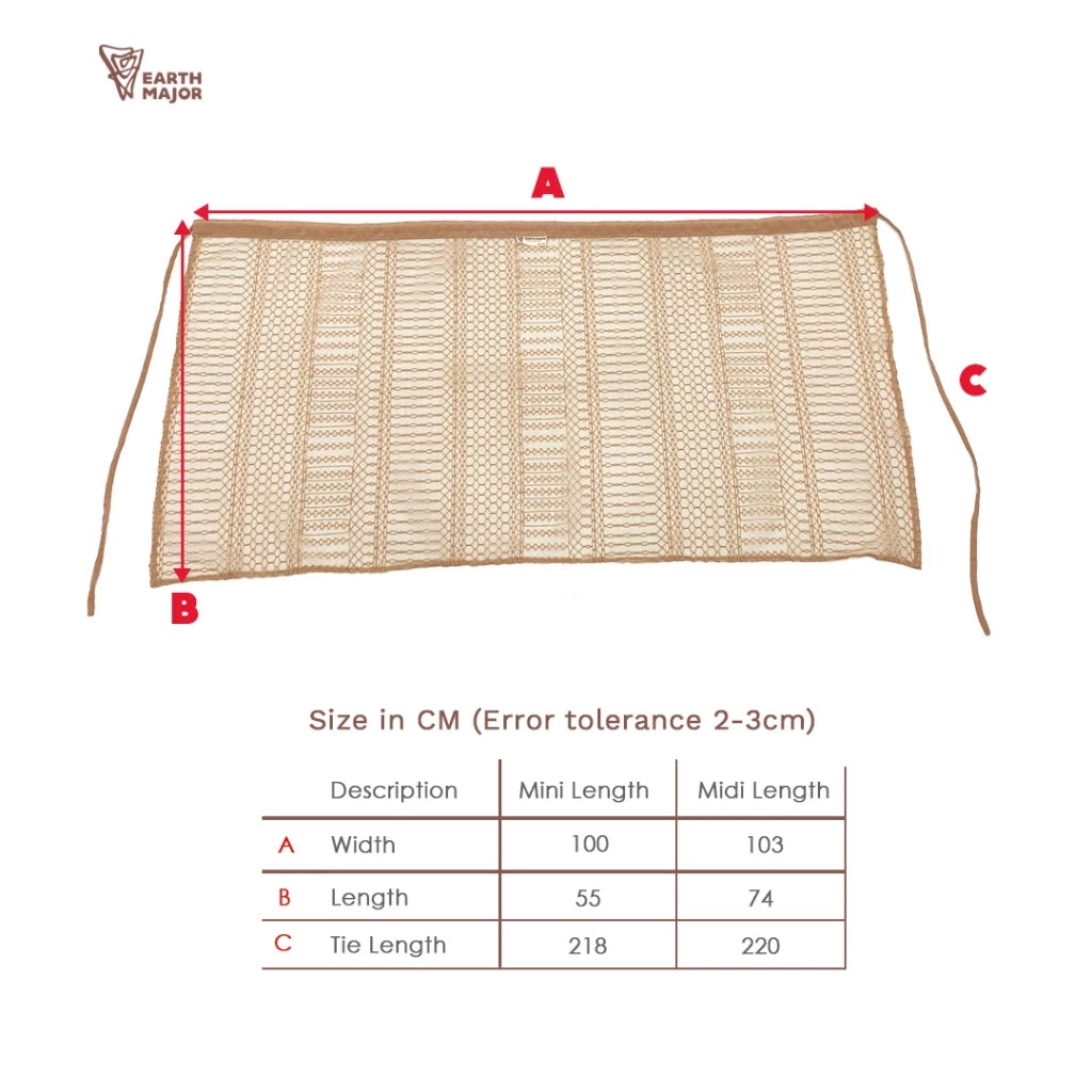 Lily Lace Skirt Brown - Earth Major