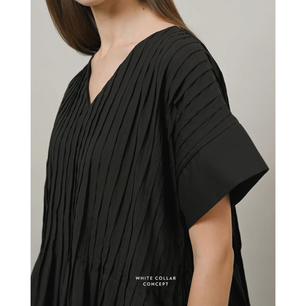 Hazel Dress - White Collar Concept