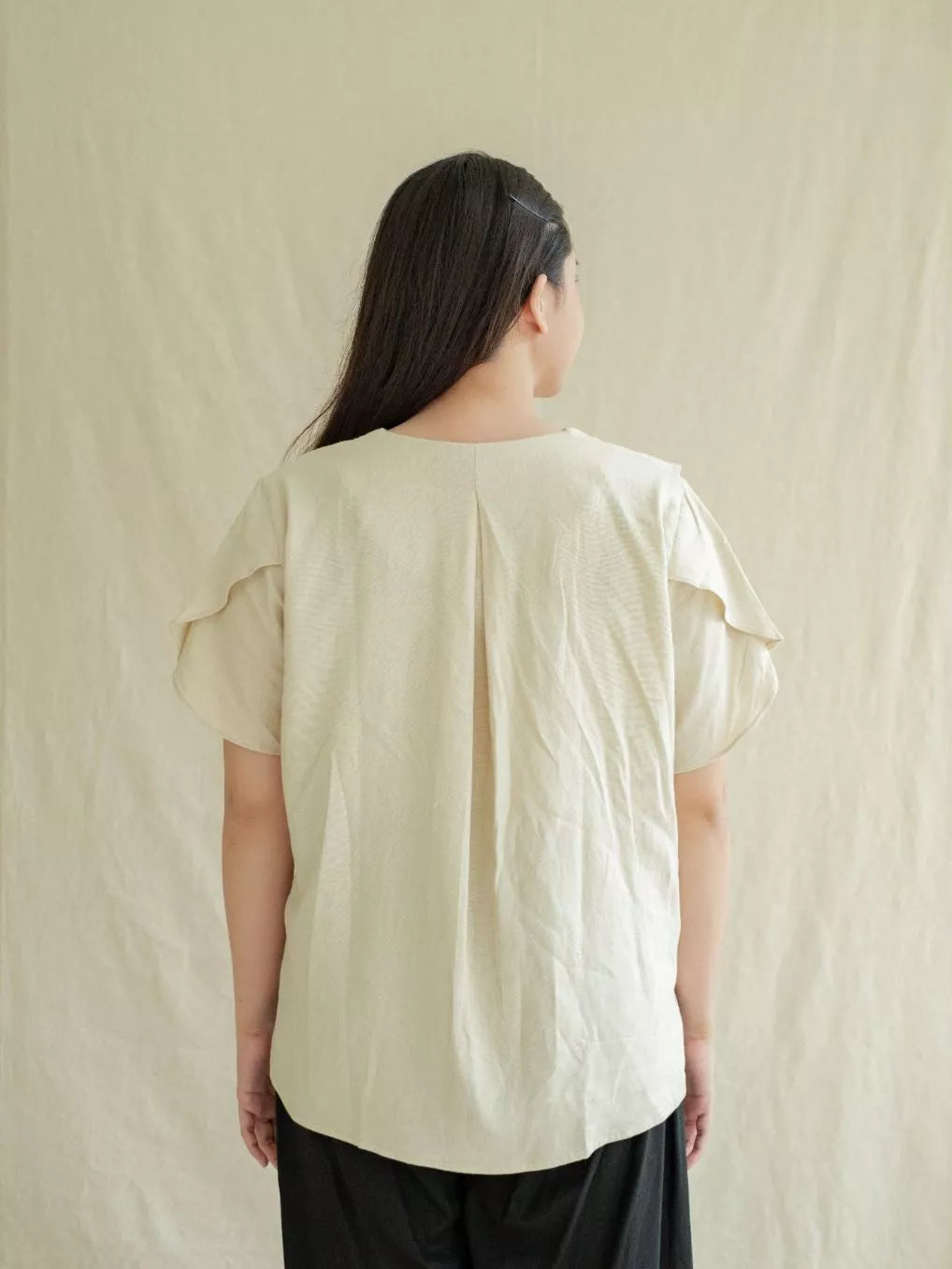 Blouse Ombak - Labuan Linen Wear