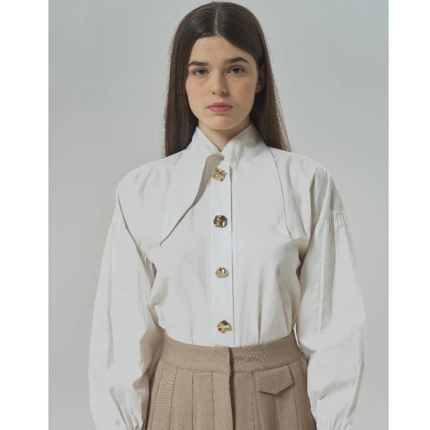Poppins Shirt Broken White - Morningsol