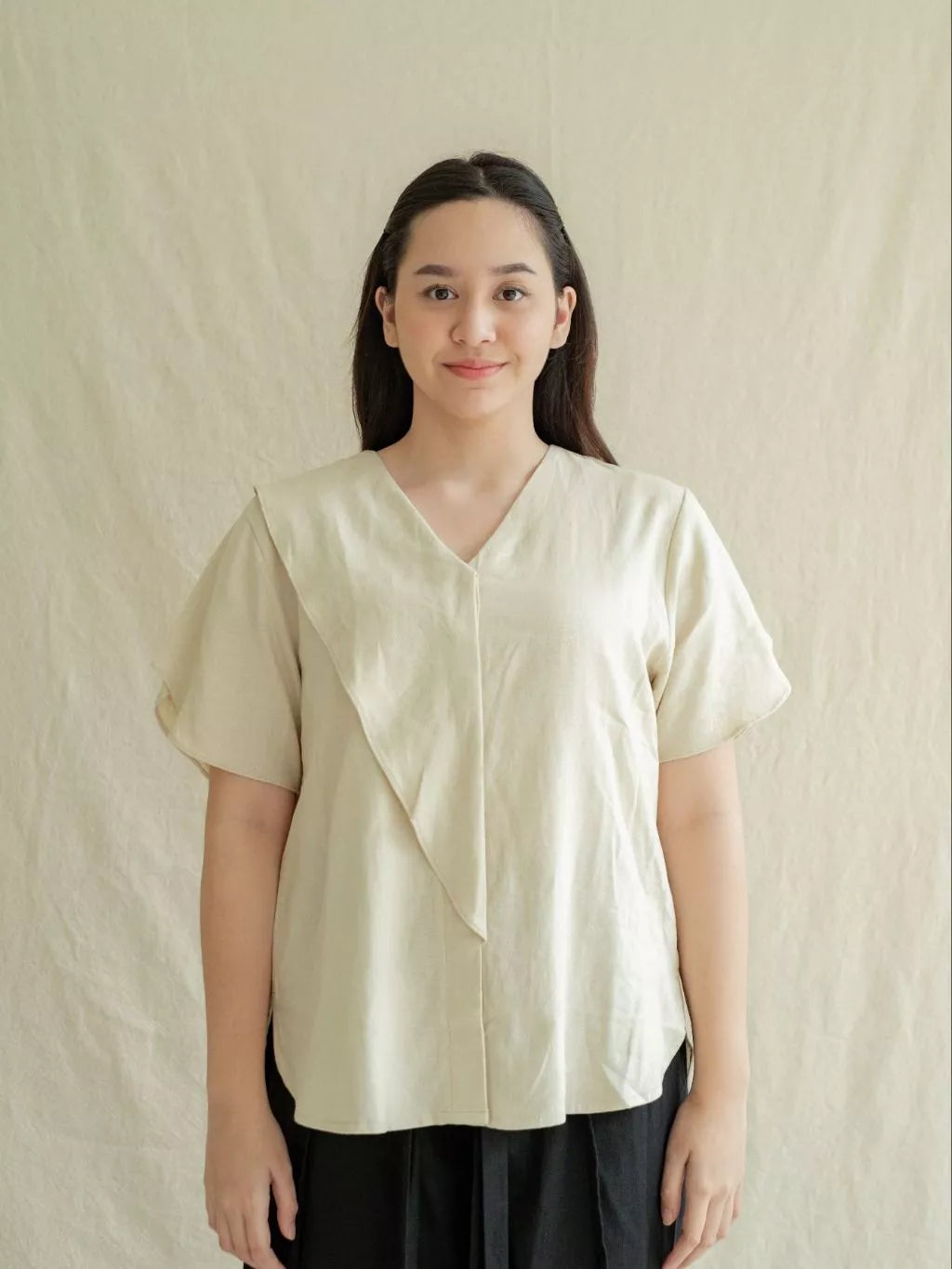Blouse Ombak - Labuan Linen Wear