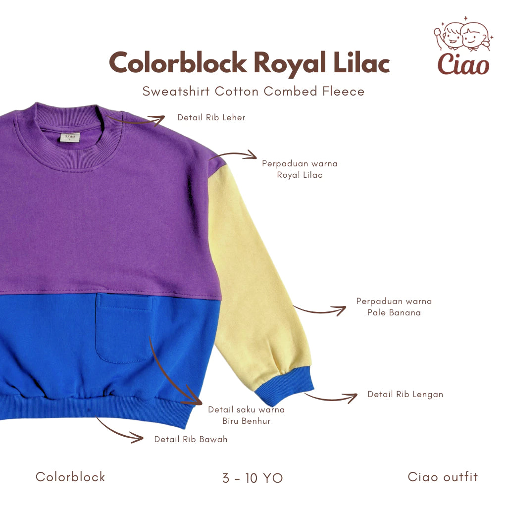Ciao Colorblock Sweatshirt - Ciao