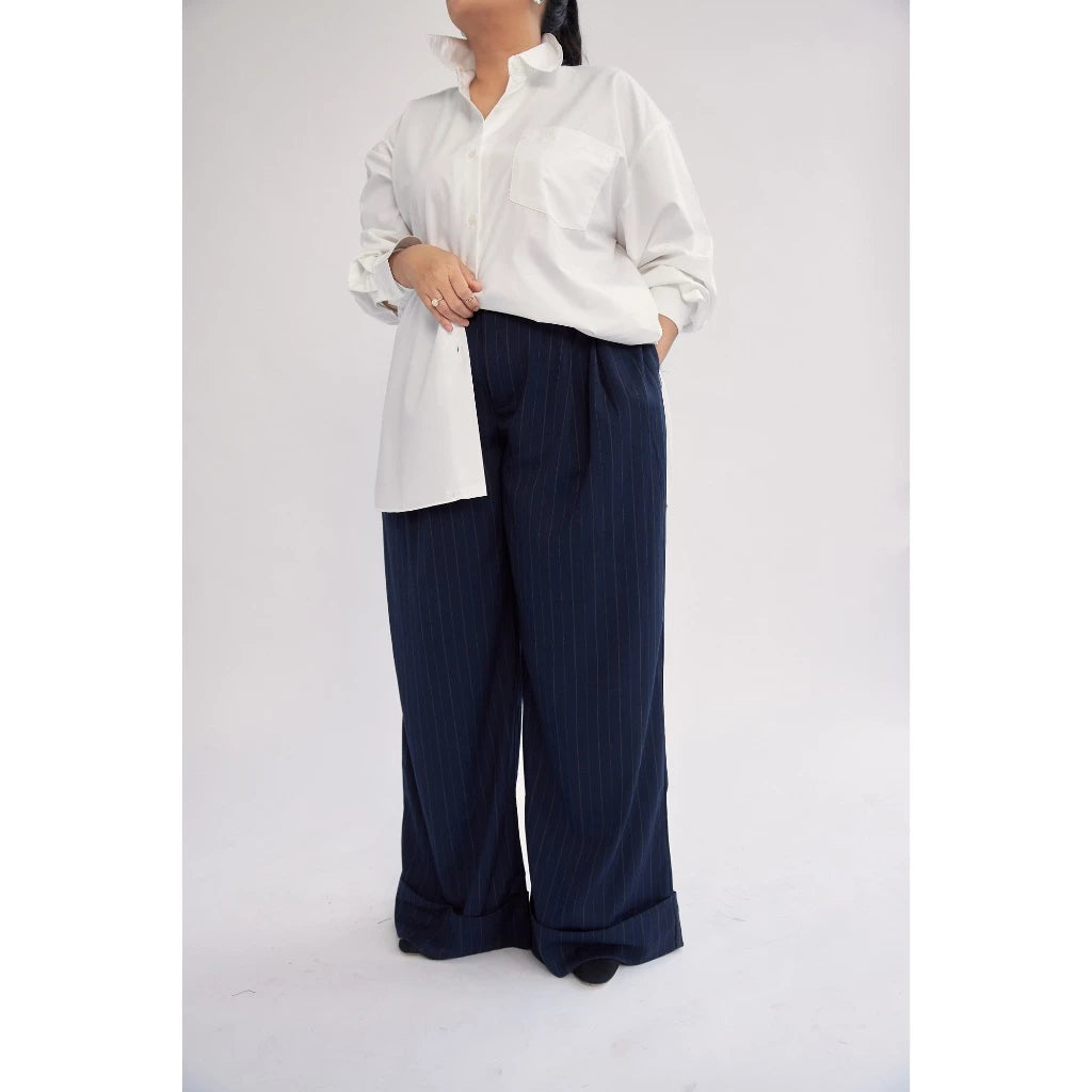 Mine Kind - Boss Pants Navy Stripes - Mine