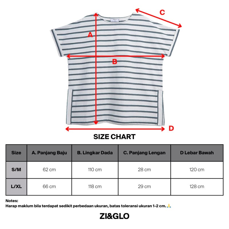 Lola Stripe T-Shirt - Zi & Glo