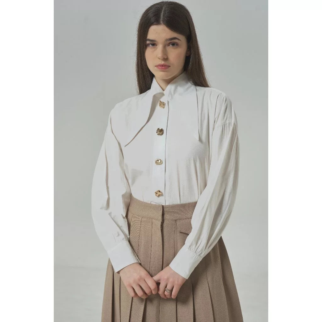 Poppins Shirt Broken White - Morningsol