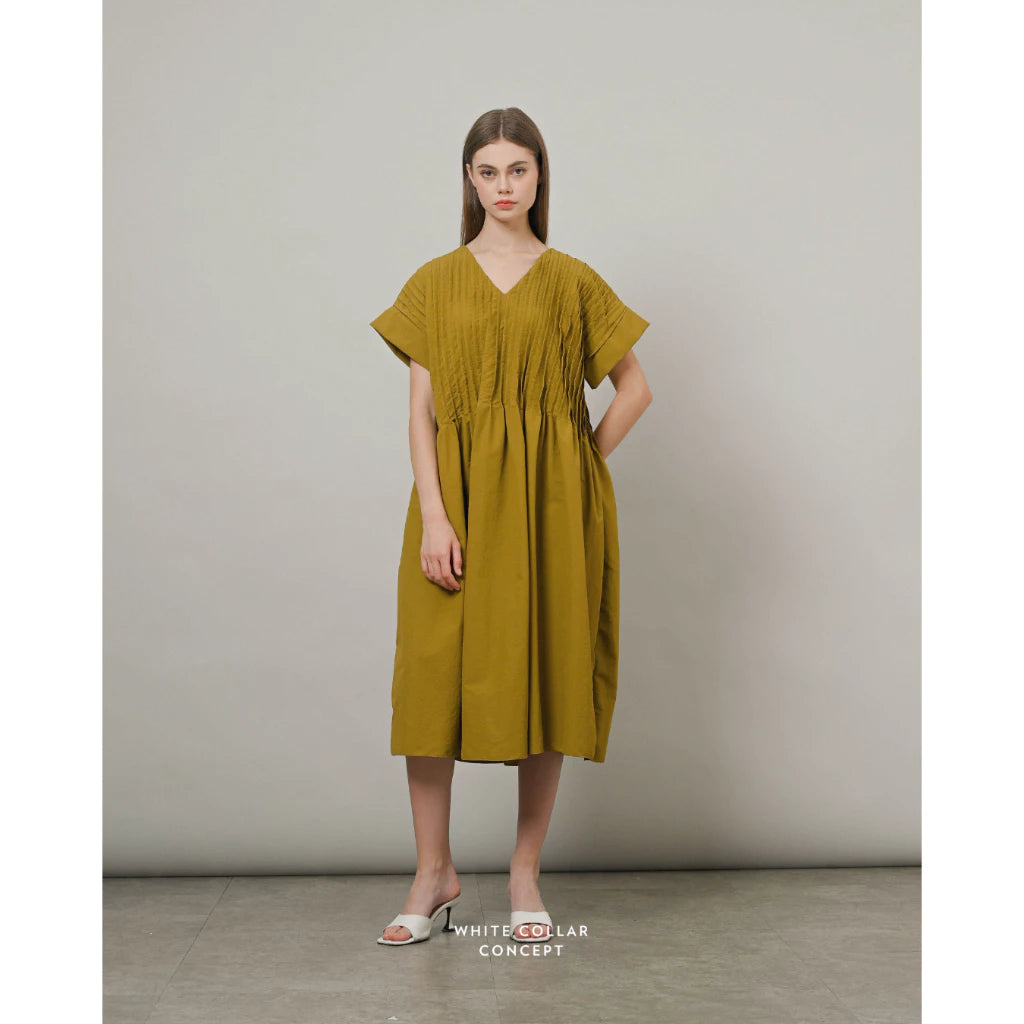 Hazel Dress - White Collar Concept