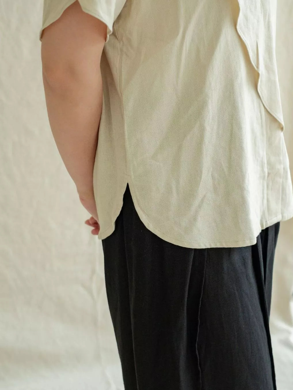 Blouse Ombak - Labuan Linen Wear