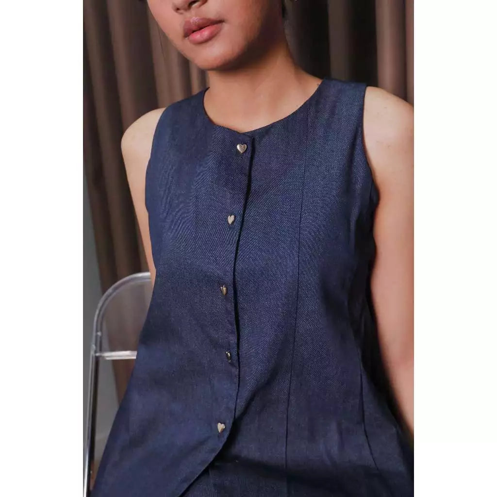 Lea Tops Denim - Jinzu