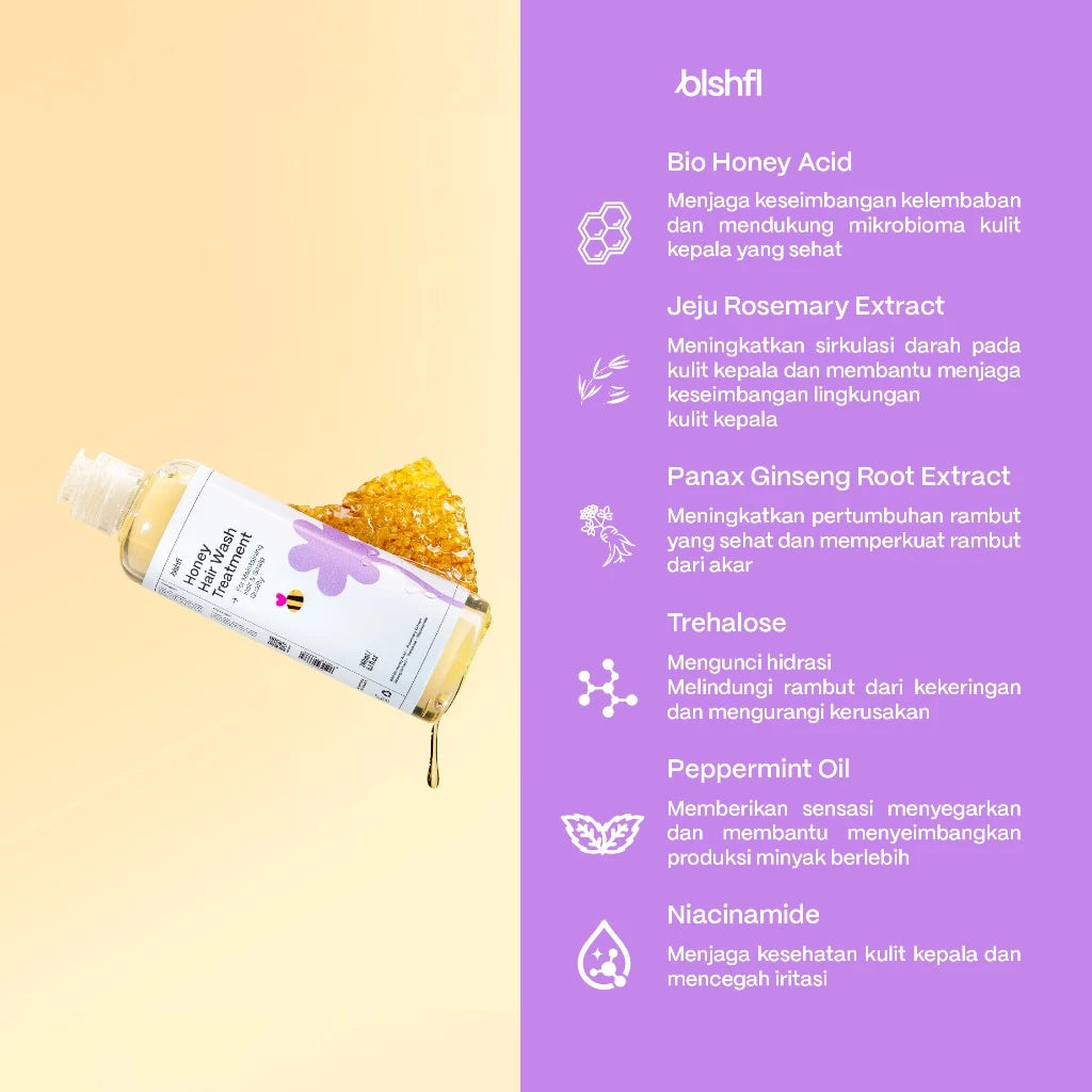 Honey Hair Wash Treatment Shampoo - Blishful