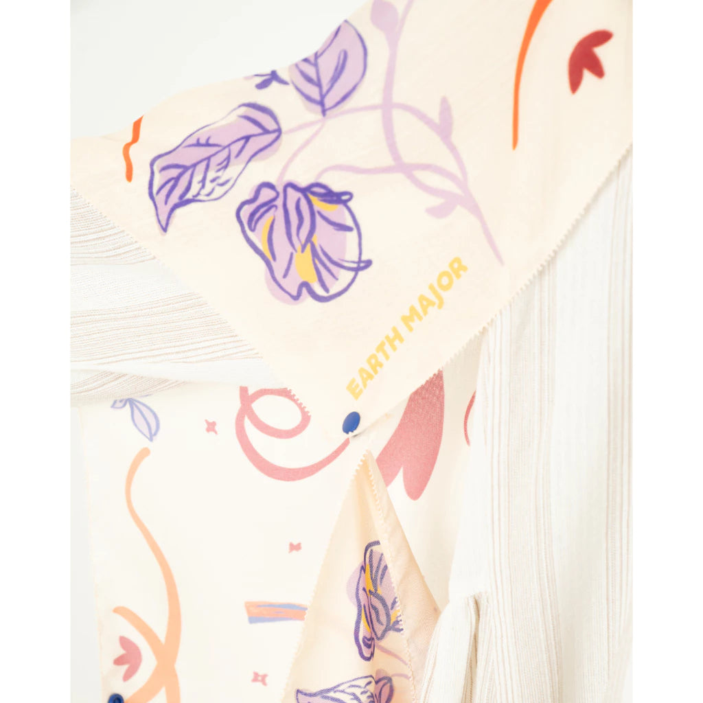 Dahlia Outer Scarf Cream - Earth Major