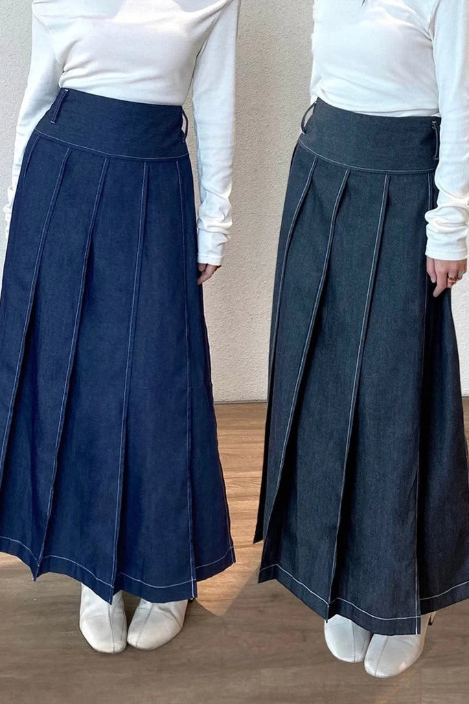 Fiora Denim Skirt - Bling It On