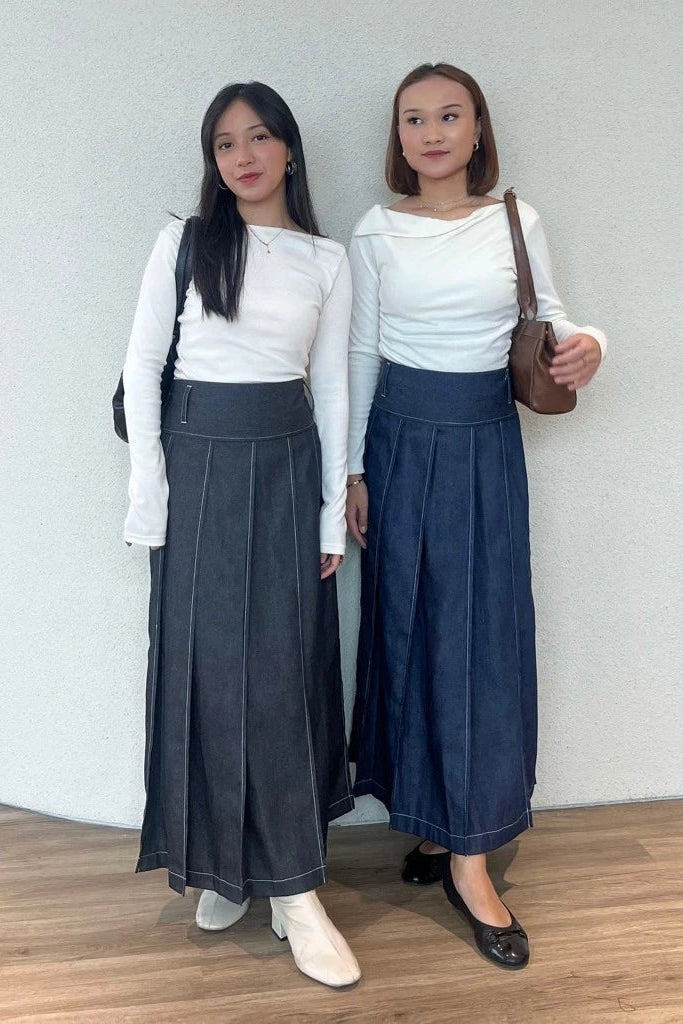 Fiora Denim Skirt - Bling It On