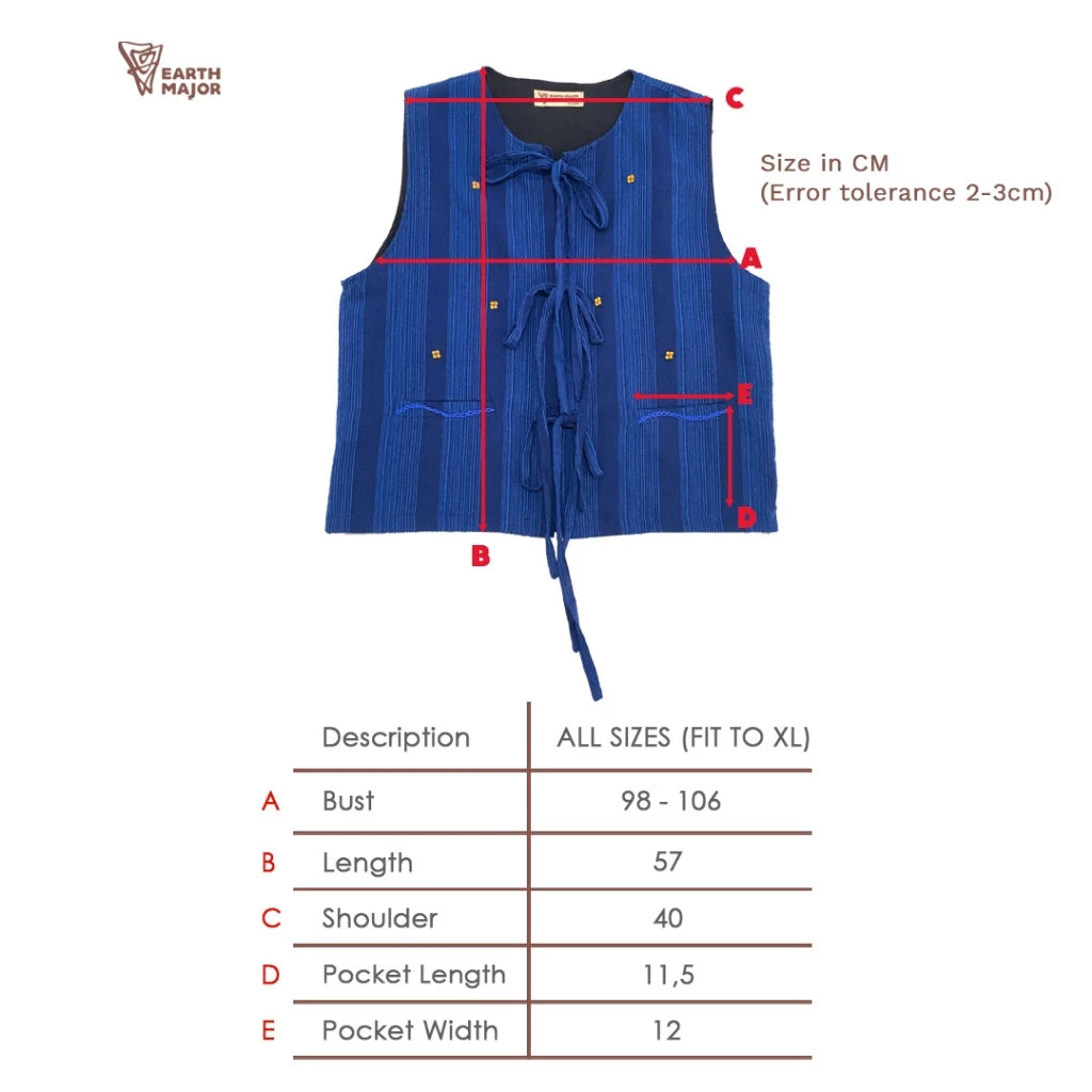Aluna Vest Blue - Earth Major