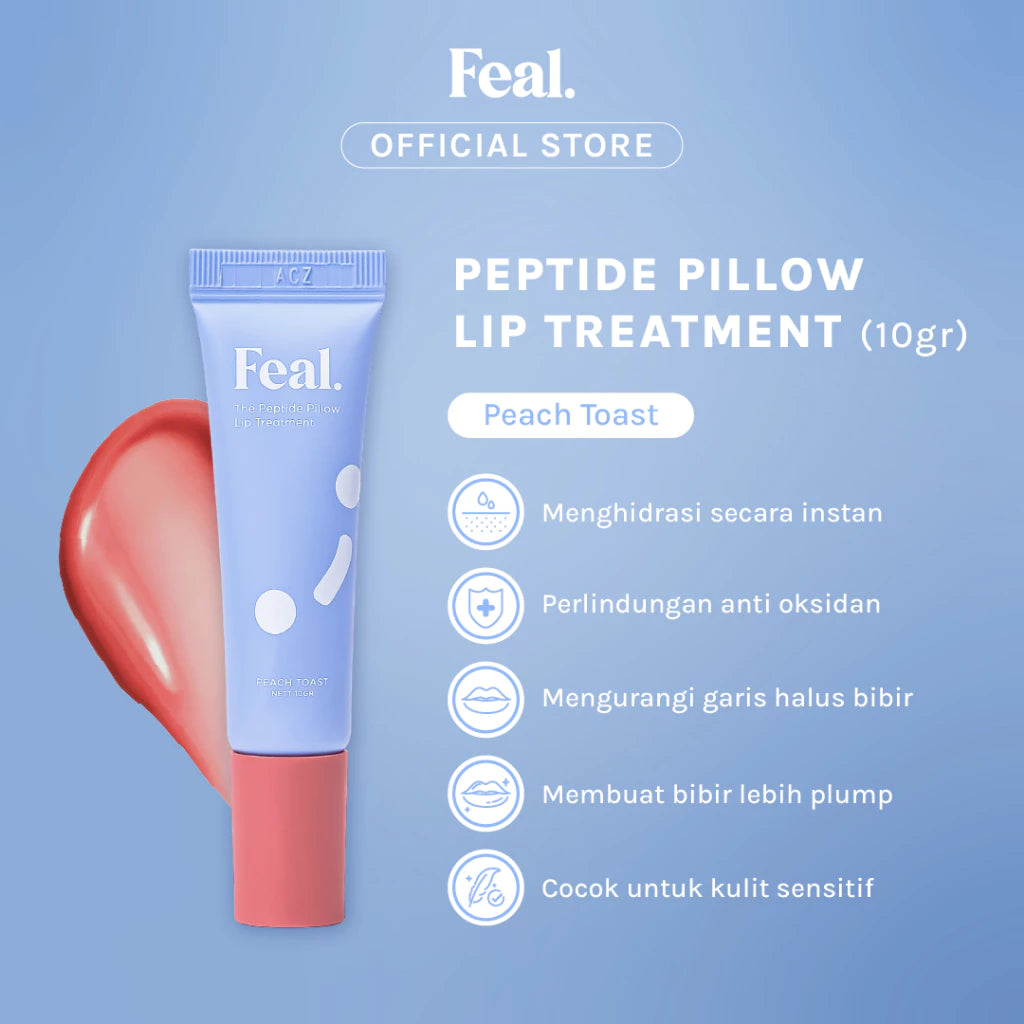 The Peptide Pillow Lip Treatment - Peach Toast - Feal