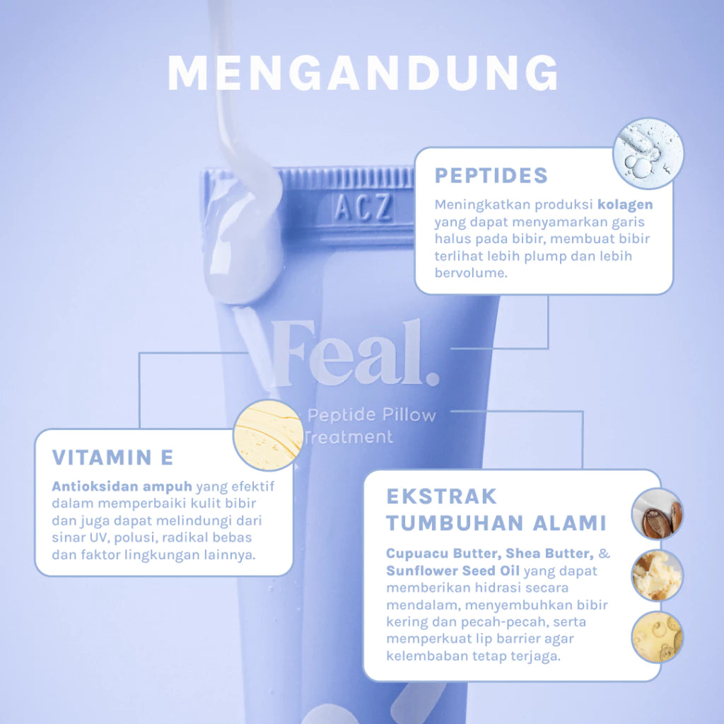 The Peptide Pillow Lip Treatment - Peach Toast - Feal