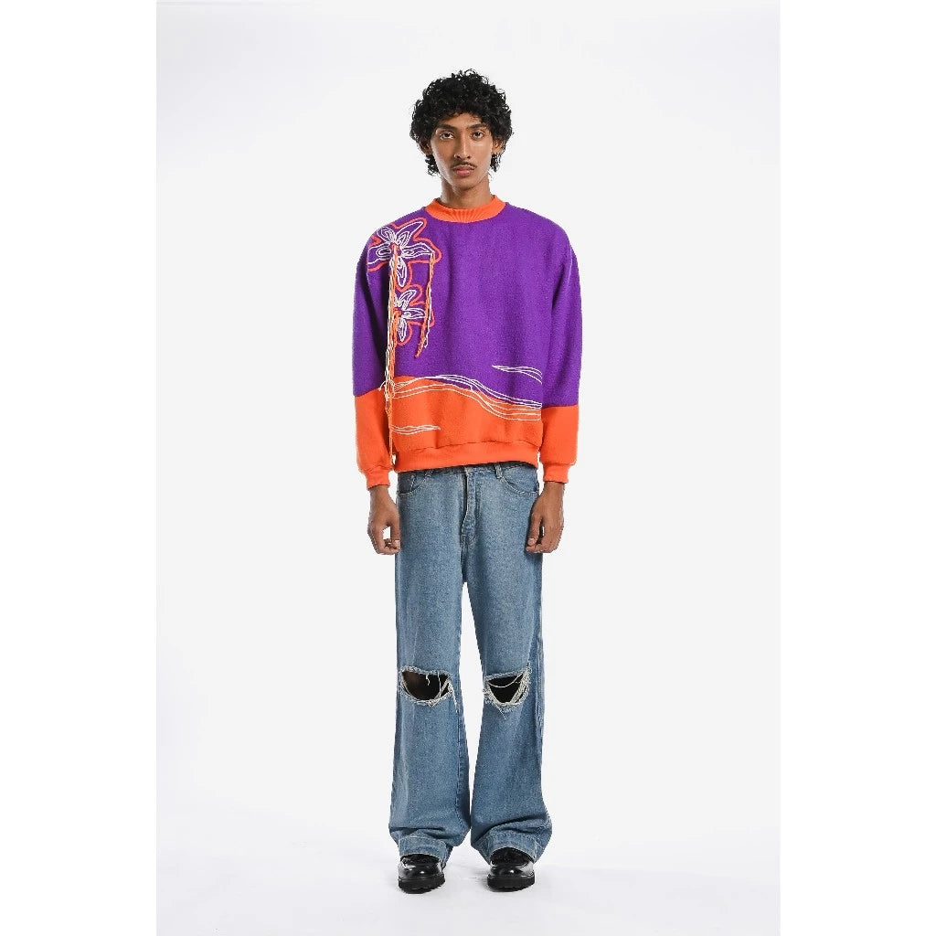 Zinnia Sweater Purple - Bertjorak