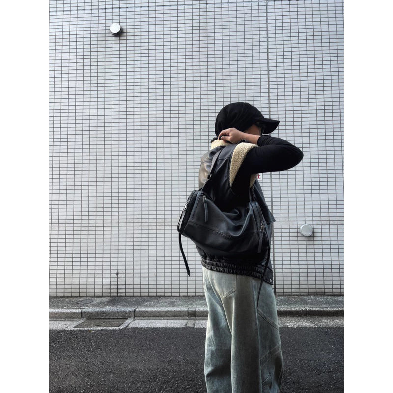 Elliot - Large Black - Peau