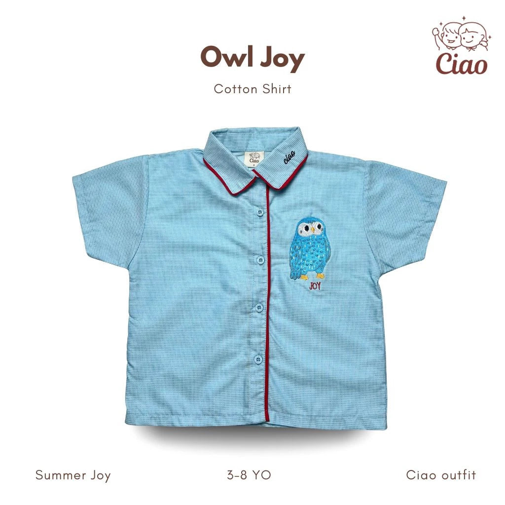 Ciao Owl Joy Shirt Color Blue - Ciao