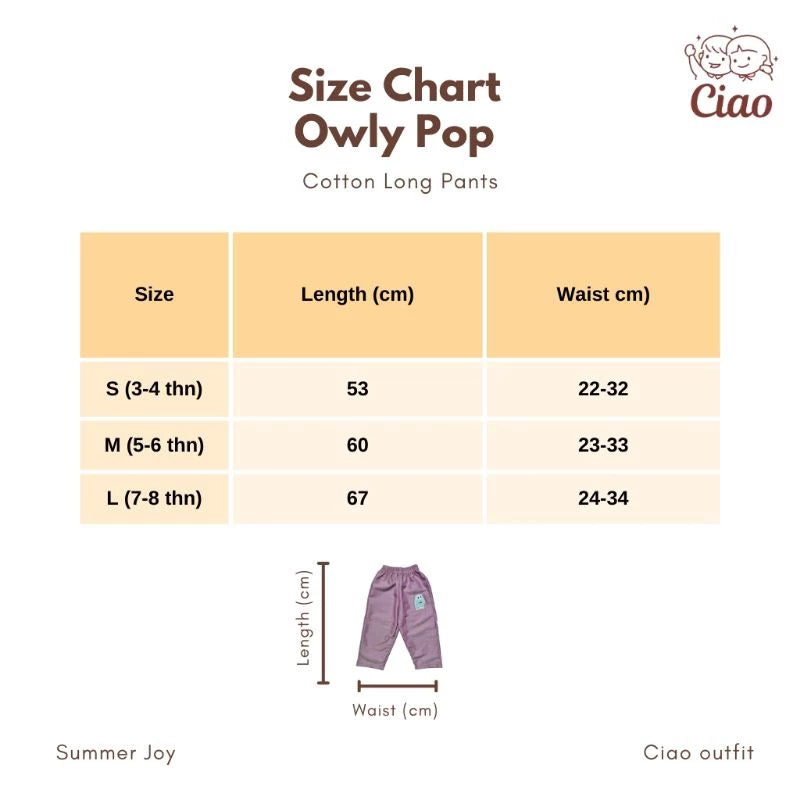 Ciao Owly Pop Pants Color Mauve - Ciao