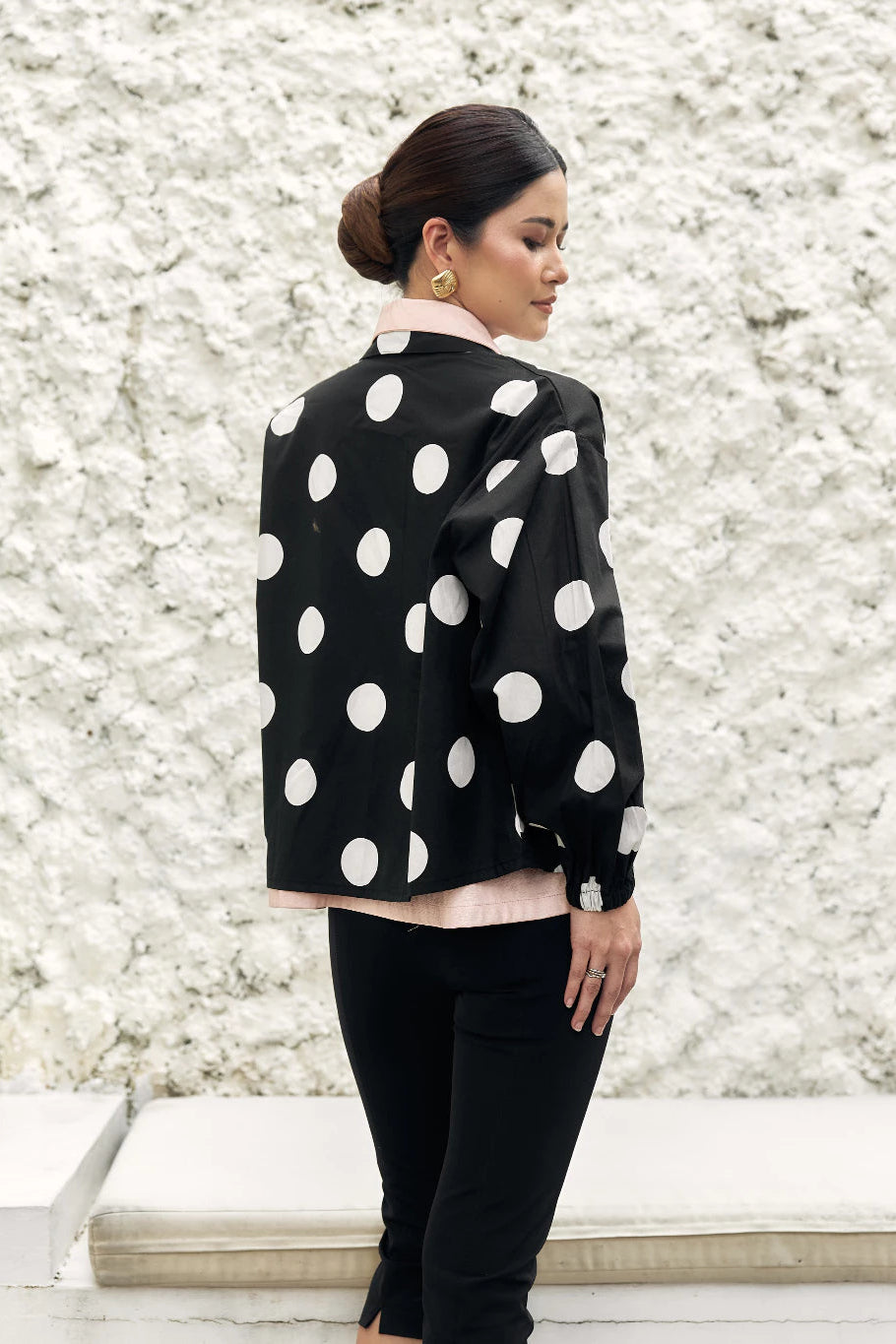Margot Shirt Polkadot Black - Mine