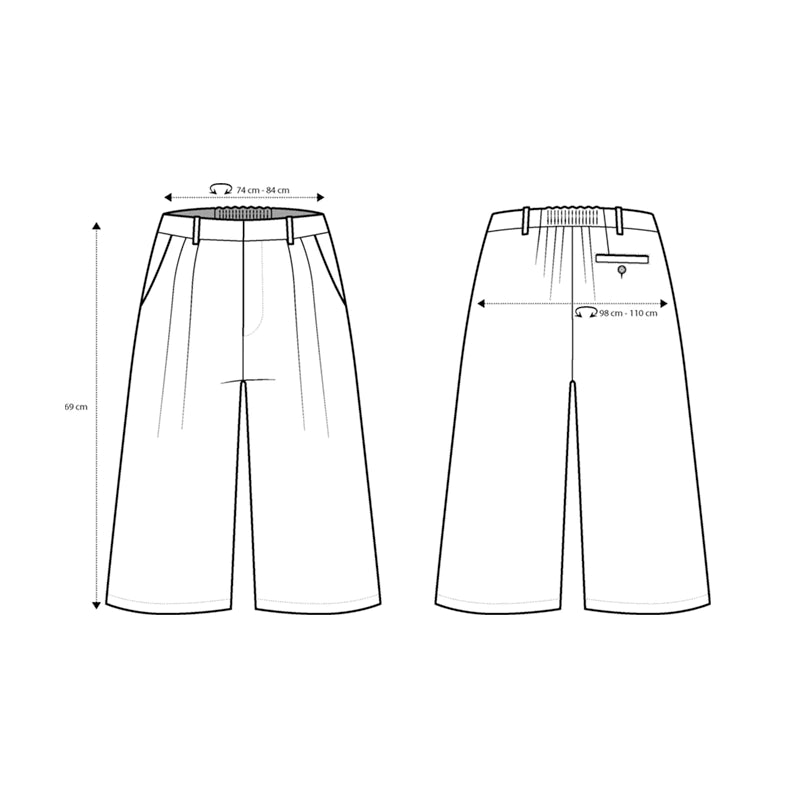 Noir Cullote Pants Black - Argyle & Oxford