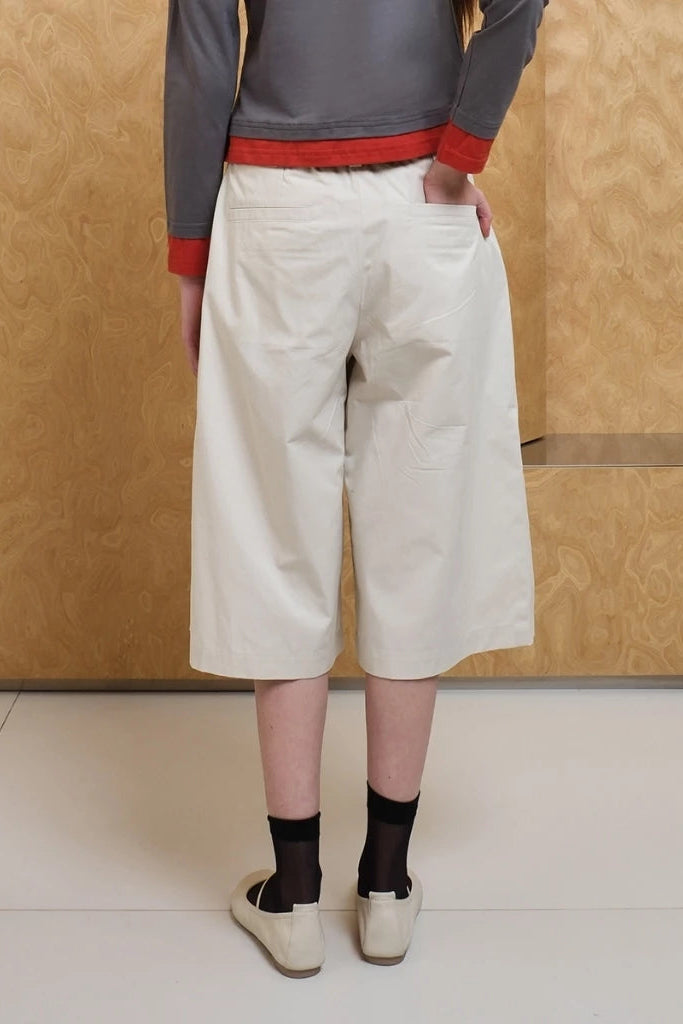 Cloud Culotte Pants White - Argyle & Oxford