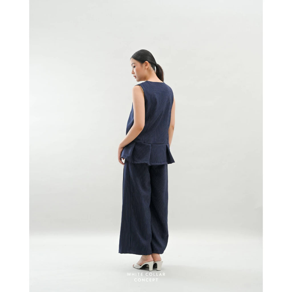 Oslo Top Stripe - White Collar Concept