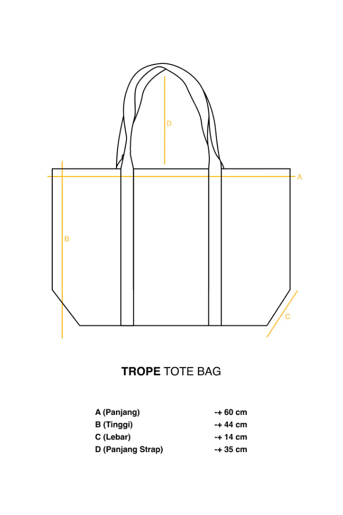 Trope Tote Bag Medium Purple - Vidoj
