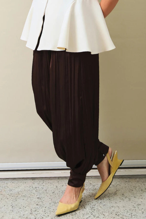 Harem Silk Pants Toffe - LR Studio