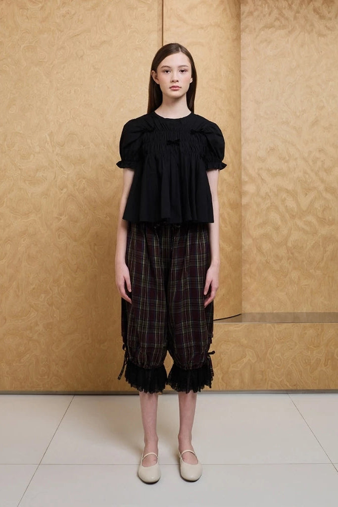 Ribbon Smock Top - Argyle & Oxford