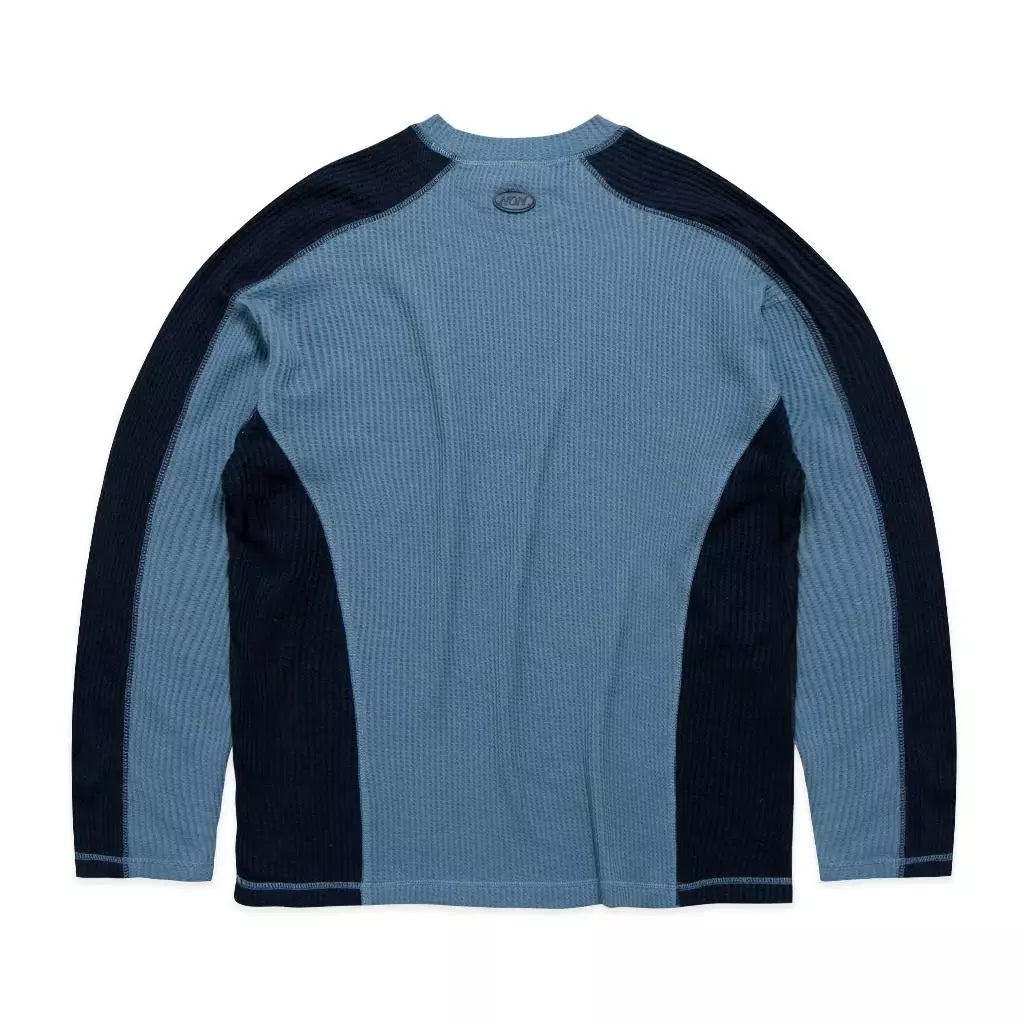 Nom Waffle Crewneck Blue - Nature Of Mind