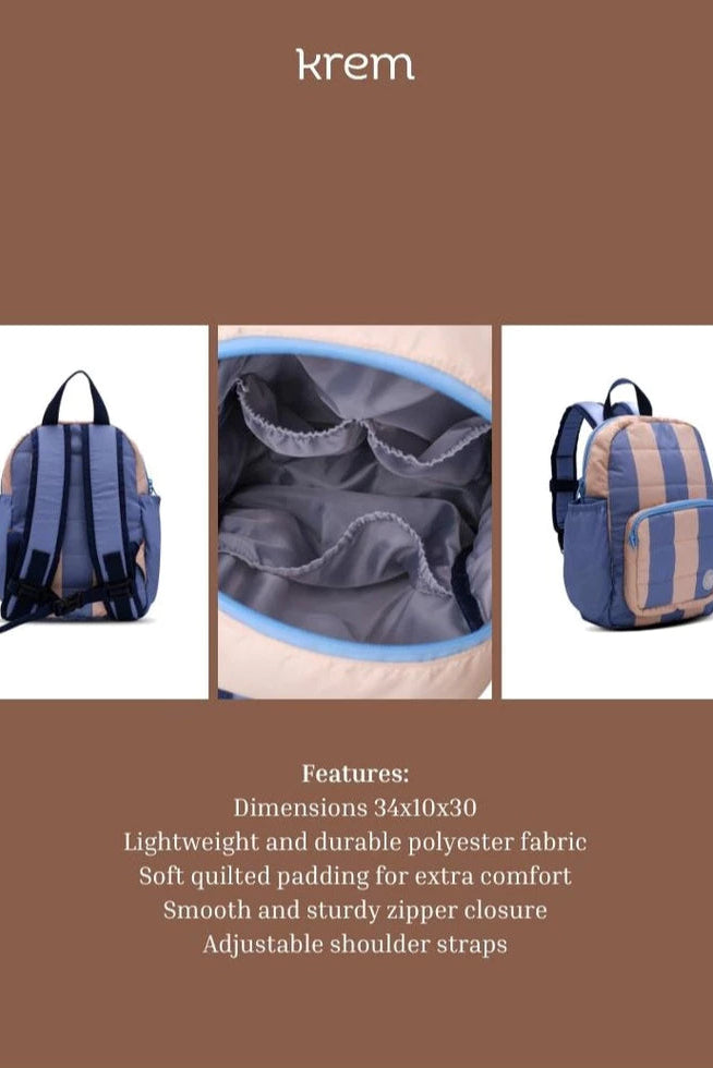 HGL Bambini - Hallstatt Backpack Forest Stripes - Krem