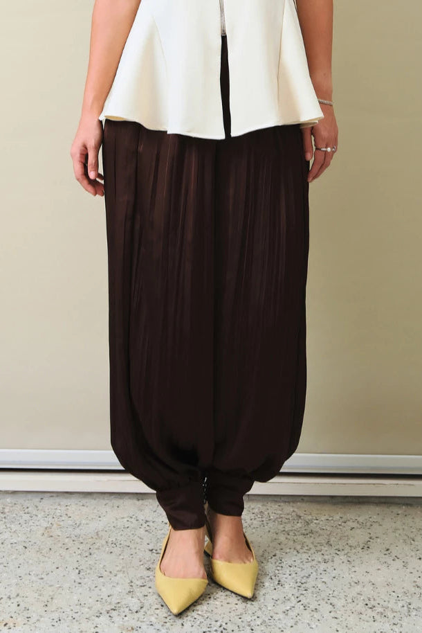 Harem Silk Pants Toffe - LR Studio