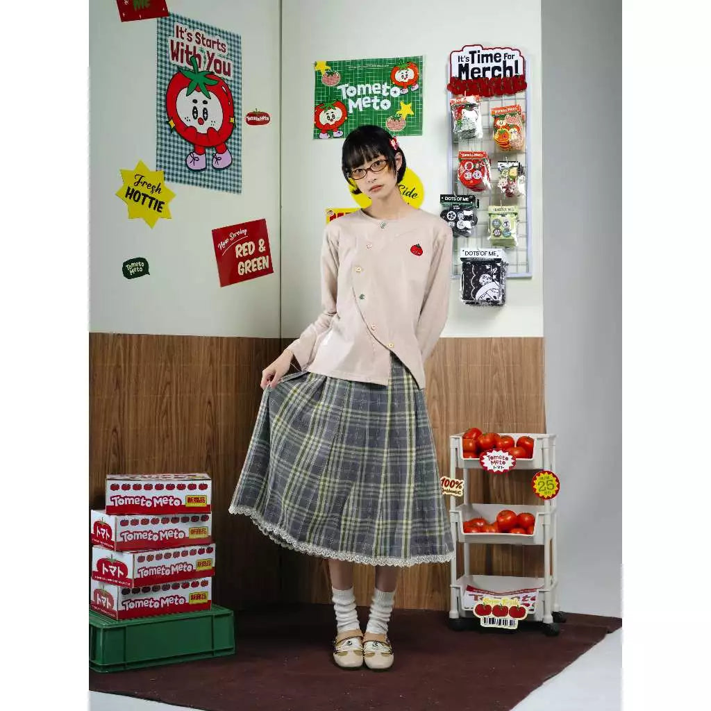 Ouka Navy Midi Skirt - Tome Ame