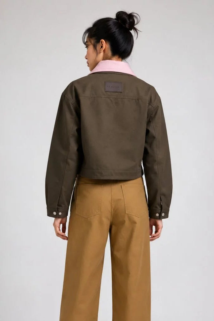 Carlo Double Collar Jacket Brown - Hunting Fields