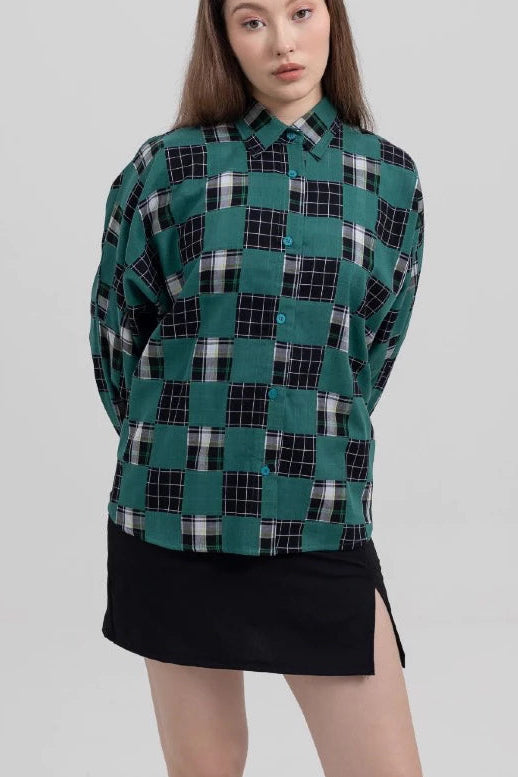Alex Shirt Green - Tuff Puff