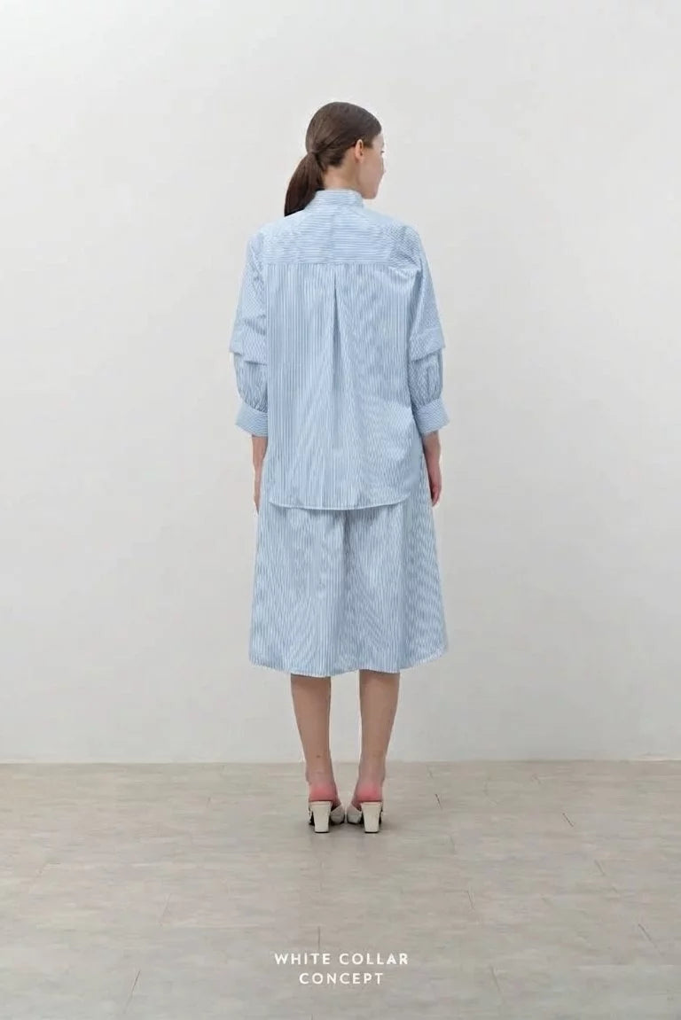 Orchid Shirt Stripe Blue - White Collar Concept