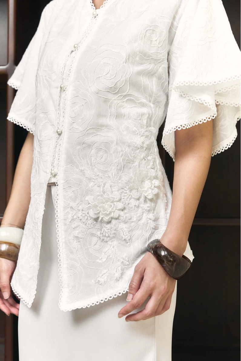 Prita Blouse Broken White - Mine