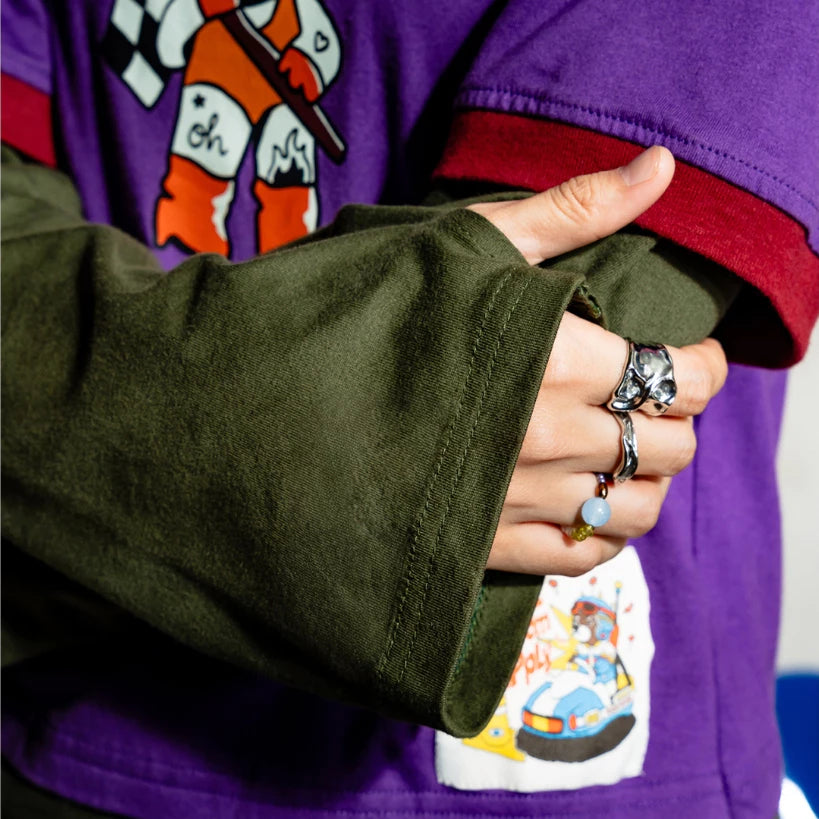 Pitstop Speedway Longsleeve T - Purple - Oh.Irv