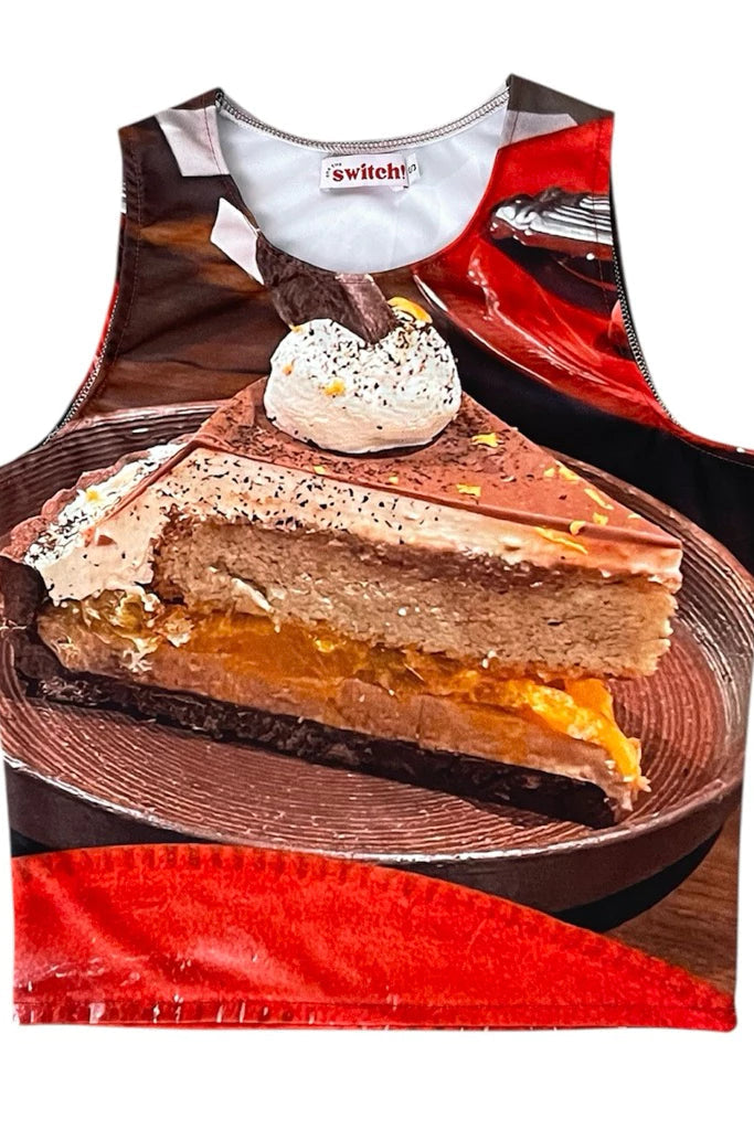 Room For Dessert Racer Tank Top Red - One Two Switch